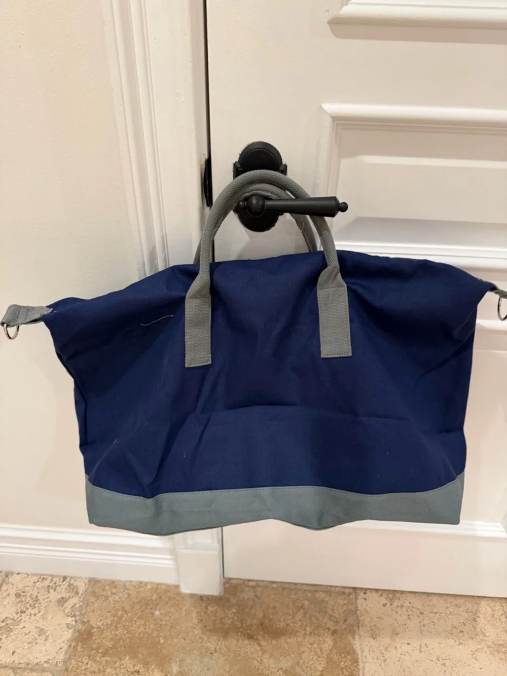 Tommy Bahama Navy and Gray Travel Duffel